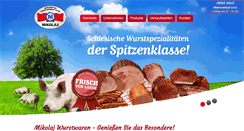 Desktop Screenshot of mikolaj-wurstwaren.de